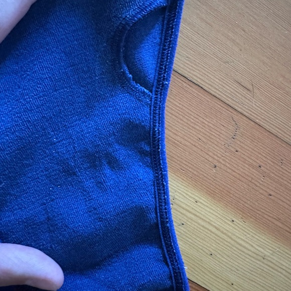 Branwyn Blue and Gray Racerback Bra - Picture 2 of 5